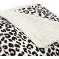 thumbnail image 5 of Betsey Johnson Betsey'S Leopard Plush-Fleece Pink Blanket-King, 5 of 6