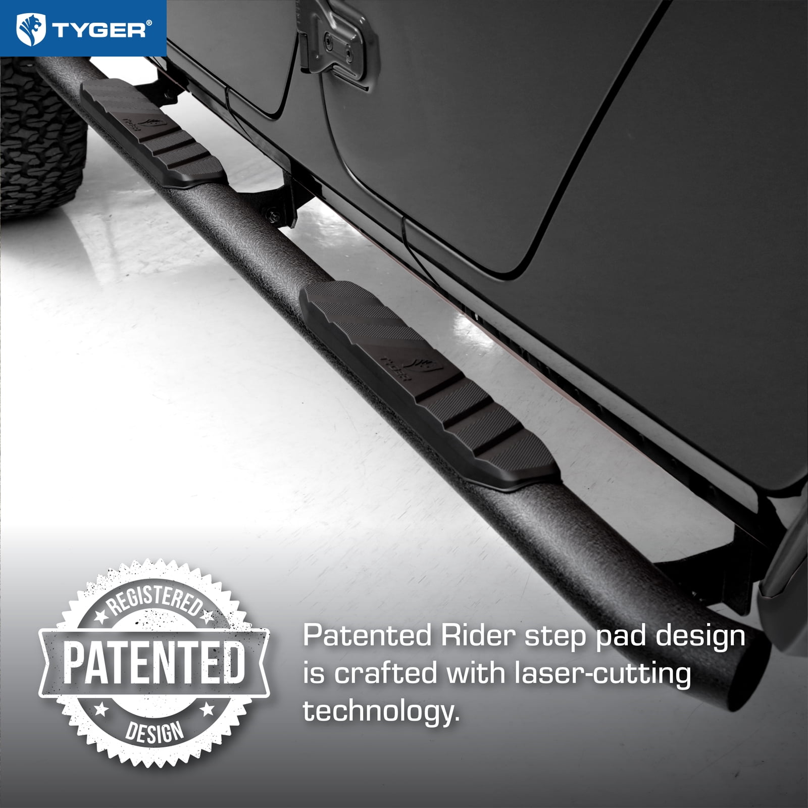Tyger Auto 3.5" Rider Oval Tube Running Boards Compatible with 2020-2026 Jeep Gladiator JT | TG-SS2J64801 | Side Step Rail Nerf Bars