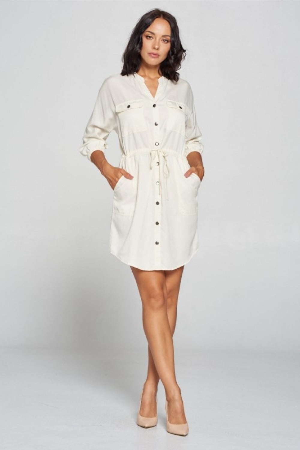Waist focus shirt dress Clearance
