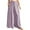 Light Violet, variant on Women's High Waisted Linen Pants, Bohemian Style Wide Leg Casual Trousers with Pockets, Flowy Beach Vacation Outfits for Summer Travel and Daily Wear Beige L
