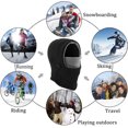 thumbnail image 3 of GIXUSIL Warm Fleece Balaclava Ski Bike Full Face Mask Neck Warmer Winter Sports Cap, 3 of 7
