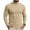 Khaki, variant on Atkumj Lightweight Sweaters for Men Casual Warm Turtleneck Ribbed Men Undershirts Versatile Slim Fit Solid Color Long Sleeve Pullover Sweater for Daily Wear S
