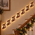 thumbnail image 2 of Sulaicai 3D Light‑Up Wooden Christmas Stocking Wall Decor (7 Pack), Warm Backlit Peel & Stick Entryway Glow, Handmade Real Wood LED Christmas Wall Decor for Living Room, Bedroom, Fireplace, 2 of 8