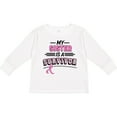 thumbnail image 3 of Inktastic My Sister is a Survivor Breast Cancer Awareness Boys or Girls Long Sleeve Toddler T-Shirt, 3 of 5