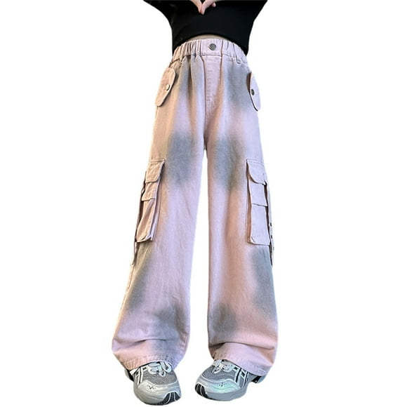 LNMQLPDBS Black Sweat Pants 2t Pants High Waist Yoga Pants Girls Ripped Jeans Leopard Print Jeans Baby Summer Clothes Cute Clothes for Girls 9-10