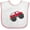 White and Pink, variant on Inktastic Red Monster Truck Action Boys or Girls Baby Bib