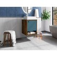 thumbnail image 2 of Liberty Wood Fltg. 18" Bathroom Vanity Sink & Shelf in Rustic Brown & Aqua Blue, 2 of 10