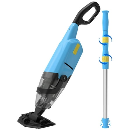 Efurden Cordless Pool Vacuum Handheld Pool Vacuum with Running Time up to 60-Minutes for Above Ground Pools Spas and Hot Tubs Blue