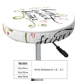 thumbnail image 2 of Home Sweet Home Floral Round Bar Stool Seat Covers, Elastic Round Chair Cover Stool Seat Slipcover Bar Stool Cushions Round Pad for 12-14 inch, 2 of 5