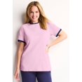 thumbnail image 3 of Woman Within Plus Size Contrast Tee 2-Pack, 3 of 6
