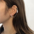 thumbnail image 5 of ddioayh Dainty Silver Wing Earrings,Wing Earbone Clip Earrings for Women,Non Piercing Bling Tassel Style Zircon Earrings Ear Clips Bridal Wedding Jewelry, 5 of 9