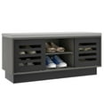 thumbnail image 2 of Yardi Yard Shoe Bench with 6 Storage Compartments and 3 Adjustable Shelves-Gray, Entryway Shoe Rack with Storage for Closet, 2 of 7