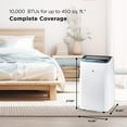 thumbnail image 3 of Restored TCL H10P36W 10,000 SACC BTU (ASHRAE 14,000 BTU) Smart Portable Air Conditioner, Fan & Dehumidifier, 450 Sq. Ft, 3-Speeds, Remote Control, 3 of 8