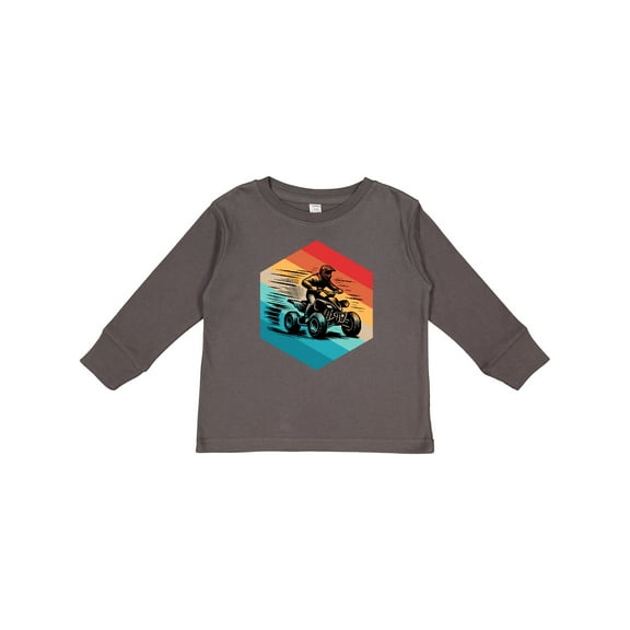 Inktastic Four Wheeling Atv off Roading Retro Boys Long Sleeve Toddler T-Shirt