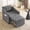 Dark Gray, variant on Bezseller 3-in-1 Convertible Sleeper Chair, Sleeper Chair with Adjustable Backrest for Apartment, Dark Gray