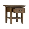 thumbnail image 2 of Simpli Home Redmond - table d'Appoint - Carrée - Brun Vieilli Rustique - base Brun Vieilli Rustique, 2 of 6