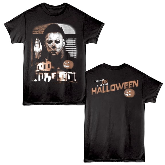 Halloween Half-Tone Hell Men's T Shirt (Black, AdultS)