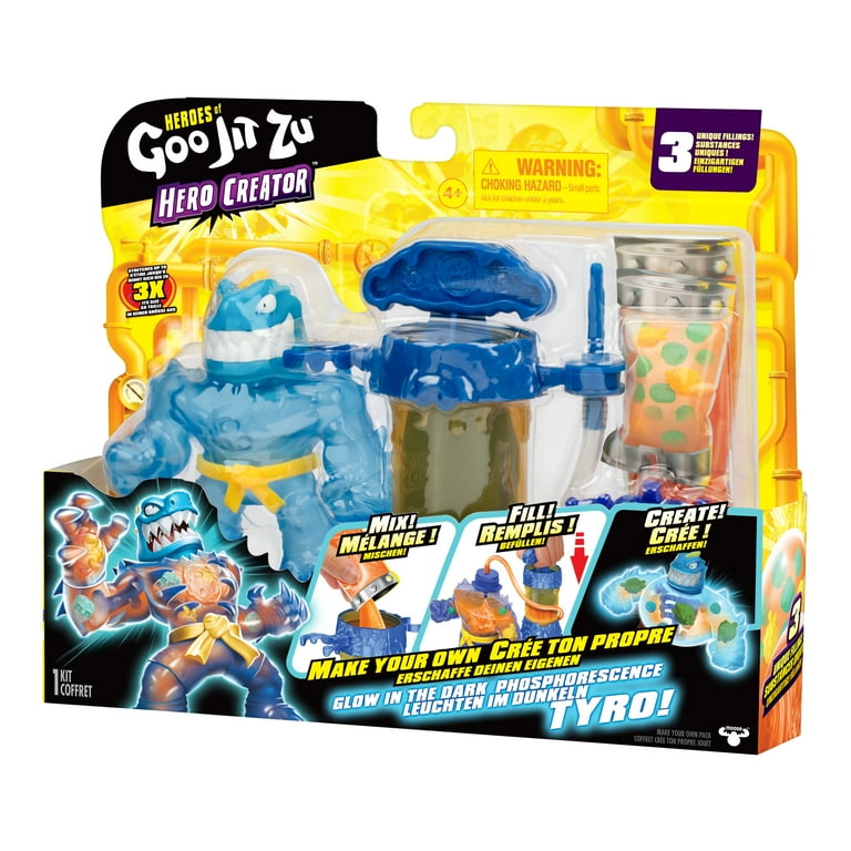 Heroes of Goo Jit Zu Hero Creator, 3 Unique Goo Fillings, Mix