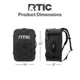 thumbnail image 3 of RTIC Ultra-Dry Duffle Pack, Waterproof, Convertible Shoulder Straps, 60 Liters, Black & Graphite, 3 of 8