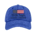 thumbnail image 6 of 250th Anniversary USA Embroidered Hat Adjustable Washed Casual Baseball Cap Patriotic Heritage Tribute Gift for Men Women Veterans,Blue, 6 of 6