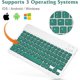 thumbnail image 4 of Innotech SC Combo de Teclado y Mouse Bluetooth Recargable Juego de Teclado de Mouse Inalámbrico Compacto Portátil Ultradelgado para Android Windows Tableta Teléfono Celular iPhone iPad OS/iOS 13 y Superior - Verde Oscuro, 4 of 8