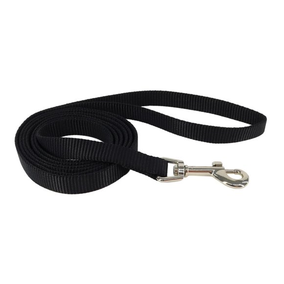 Pet Attire by Coastal 3/8" x 6' Small Black Dog Leash
