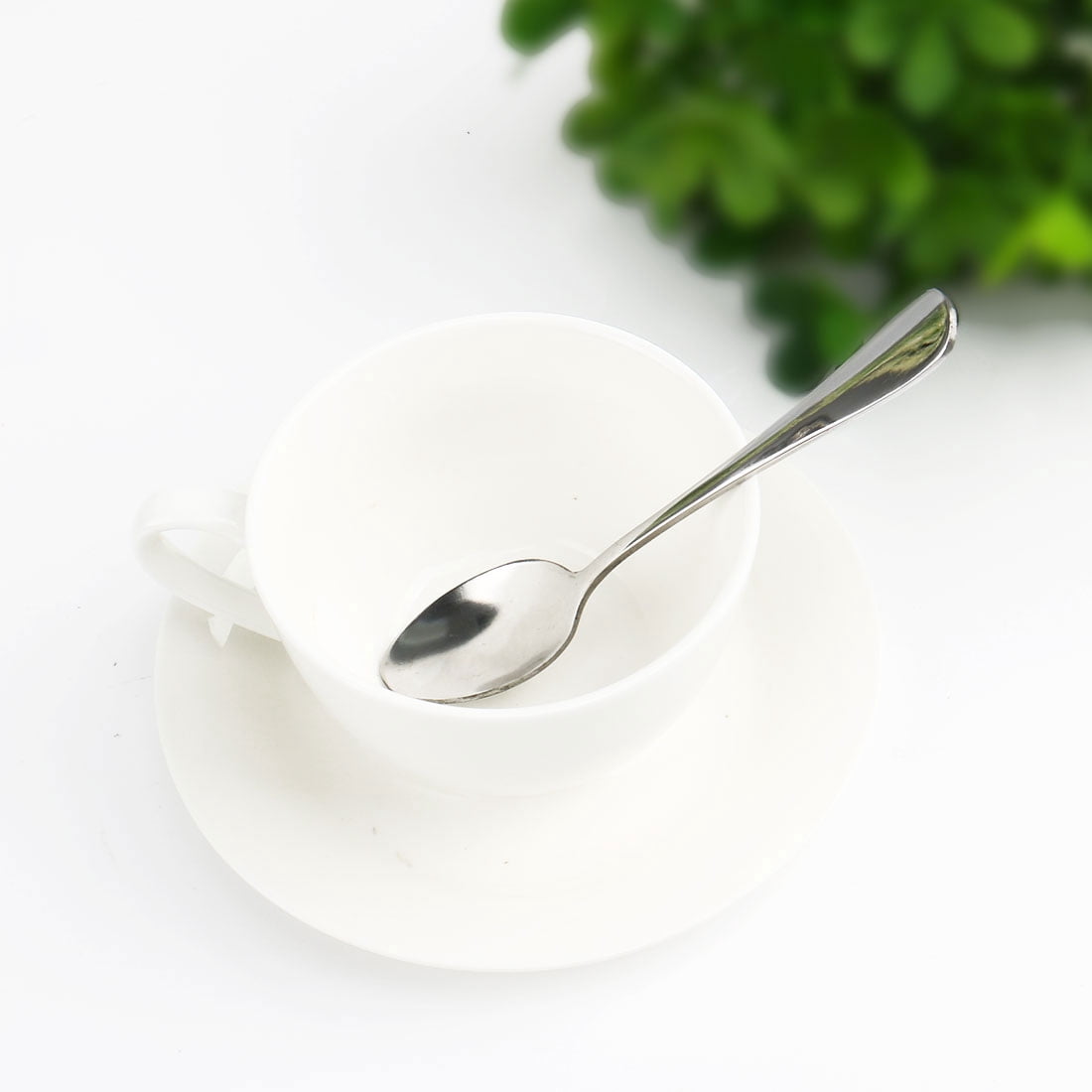 Home Kitchen Stainless Steel Coffee Tea Spoon Silver Tone 12cm 8pcs