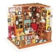 thumbnail image 1 of ROBOTIME Dollhouse Kit miniatura DIY Library House Kits Best Birthday gift for Teens (en inglés) ROKR dollhouse, 1 of 2