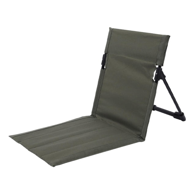 Tumbona plegable Zulema con respaldo tubo de hierro transpirable ajustable verde Reposapiés plegable