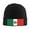 Black, variant on Mexican Flag Winter Beanie Hats for Men Women Warm Cozy Knitted Cuffed Skull Cap Red