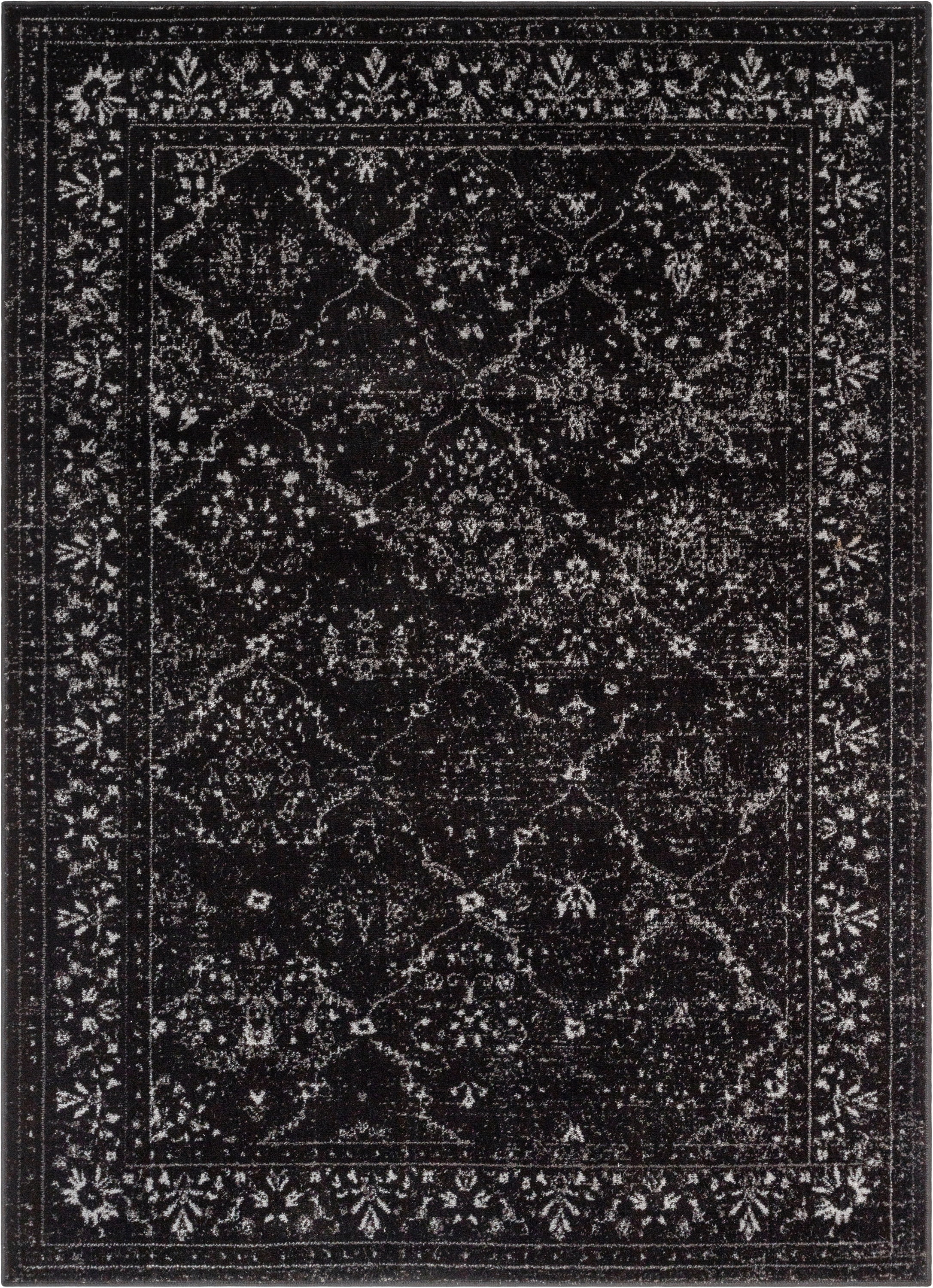 Well Woven Zazzle Argos Vintage Oriental Black 3'11" x 5'3" Area Rug