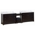 thumbnail image 1 of Imaginations Américaines 116,45 pouces W Vanity Set Noyer, 1 of 1