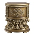 thumbnail image 4 of Brown And Gold Bedroom Nightstand - 2 Drawers, Felt Lined Bewitching Gold, Gorgeous, 4 of 4