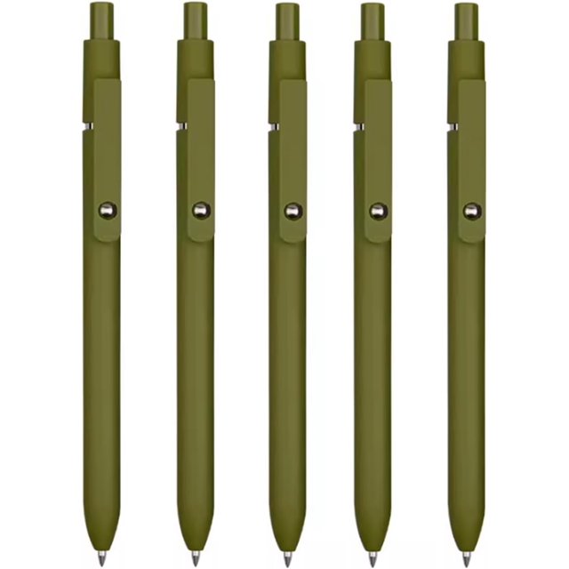 Point Pens 5pcs Quick Dry Ink Gel Pens Fine Point Retractable Roller Ball Pens Black Ink Smooth Writing for Writing Diary Black Pen (Color : Green)