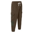 thumbnail image 4 of TIANZEN Men Cargo Pants Outdoor Streetwear Jogger Corduroy Trousers With Multiple Pockets Comfortable Utility Work Pants For Casual Wear All Seasons Memory Foam Work Pants Slim Straight, 4 of 6