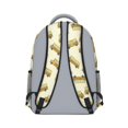 thumbnail image 3 of School Bus and Wheels Beige Pattern Backpack for School, Cute School Bag with Adjustable Shoulder Straps and Padded Back, 15.3"x11"x6.7", 3 of 5