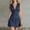 Blue, variant on Ygbgbb Women's Sleeveless Denim Shirt Dress with Classic Collar, Western Style Button-Front Mini Dress, Retro Casual Summer Wear Light Blue XXL