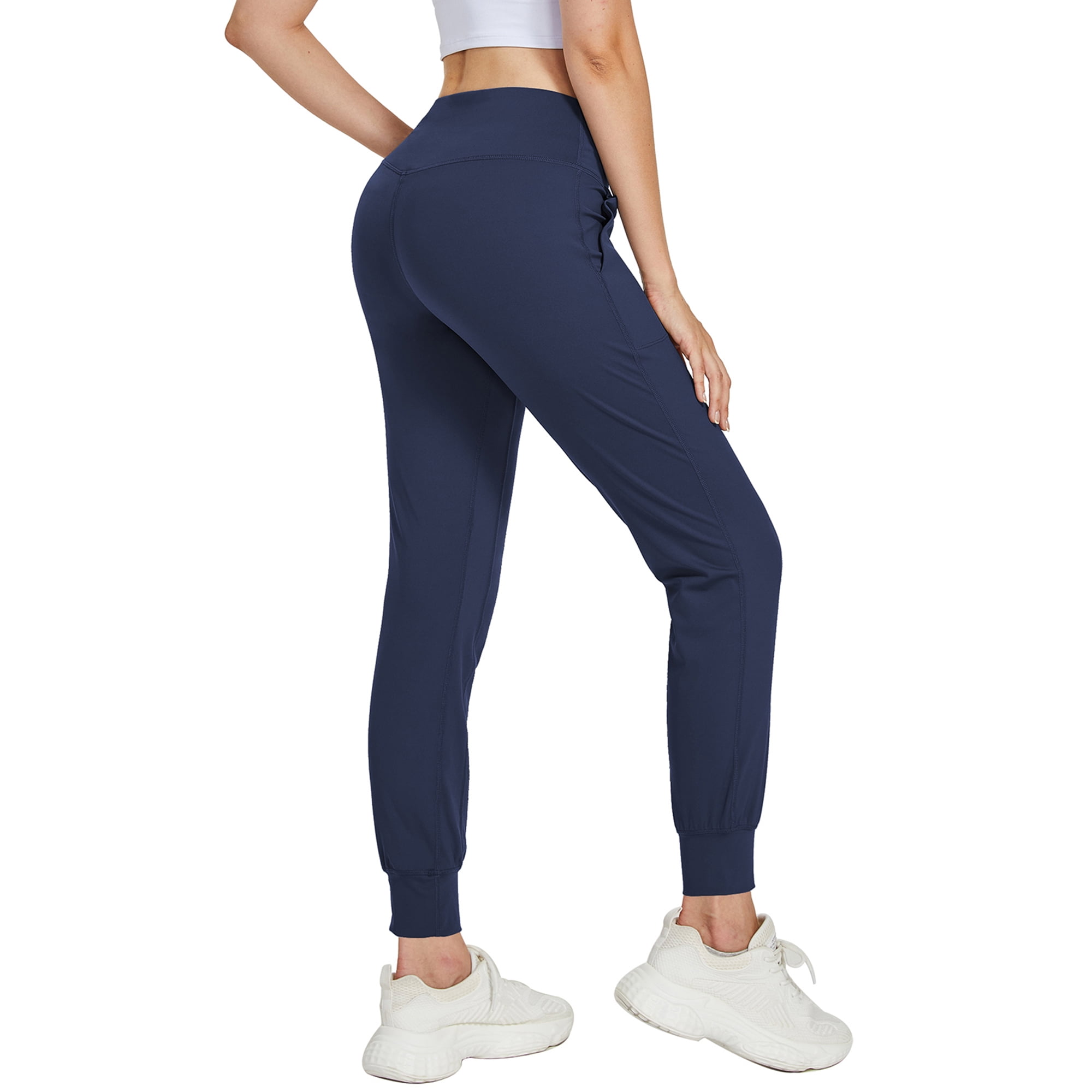 FEDTOSING Fit Joggers for Women High Waist Tapered Sweatpants Blue,up to  Size XL