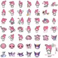 thumbnail image 2 of Paquete de 100 pegatinas, pegatinas My Melody para ordenador portátil, botella de agua, monopatín, coches, parachoques, lindas pegatinas rosas para adultos, adolescentes, niños y n, 2 of 5