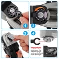 thumbnail image 4 of 118Pcs Oscillating Saw Blades Set High-Carbon Steel Oscillating Multitool Blade  Semi-Circle and Straight Saw Blades Multifunctional Titanium Plated Saw Blades for Wood, 4 of 8