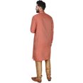 thumbnail image 3 of SKAVIJ Kurta Pyjama Set for Men Indian Traditional Wear Red XL, 3 of 6