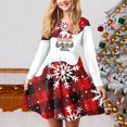 thumbnail image 2 of Staki Christmas Outfit Girl Cute Baby Girls Santa Christmas Dress Long Sleeve Ruffles Embroidery Toddler Girl Xmas Outfit(Light Pink,13-14 Years), 2 of 4
