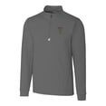 thumbnail image 2 of Men's Cutter & Buck Steel GA Tech Yellow Jackets Big & Tall Traverse Stretch Quarter-Zip Pullover Top, 2 of 3