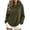 Army Green, variant on Women's Drawstring Hooded Sweatshirt Lightweight Wrap Neck Long Sleeve Workout Tops Relaxed Casual Solid Color Fall Pullovers S