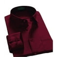 thumbnail image 2 of Men Dress Shirt Regular Fit Oxford Solid Color, 2 of 2