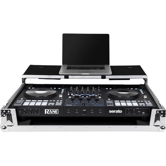 Headliner Flight Case for Rane Four and Performer with Laptop Platform and Wheels