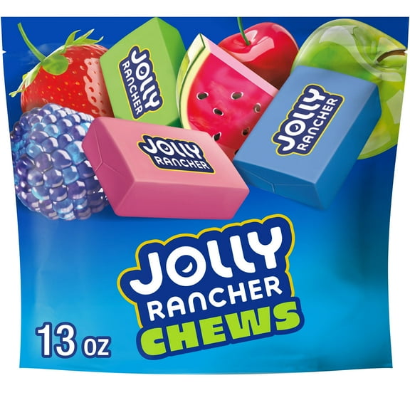 Jolly Rancher Chews Assorted Fruit Flavored Candy, Bag 13 oz