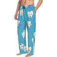 thumbnail image 2 of Fotbe Cute Healthy Teeth Men's Pajama Pants,Sleepwear Pants,Pj Bottoms Drawstring And Pockets-Small, 2 of 9