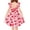 Pink Heart, variant on Arshiner Toddler Girl Summer Dress High Low Twirl Tiered Casual Boho Tie Back Sundress