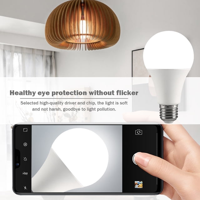 Bombilla Lámpara de bola LED E27 3W-22W para el dormitorio del hogar (blanco frío 6500K 9W 110V-265V)